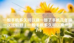 一般手机多久可以换一部了手机几年换一次比较好「一般手机多久可以换一部了」