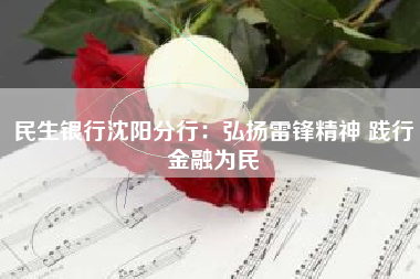 民生银行沈阳分行：弘扬雷锋精神 践行金融为民